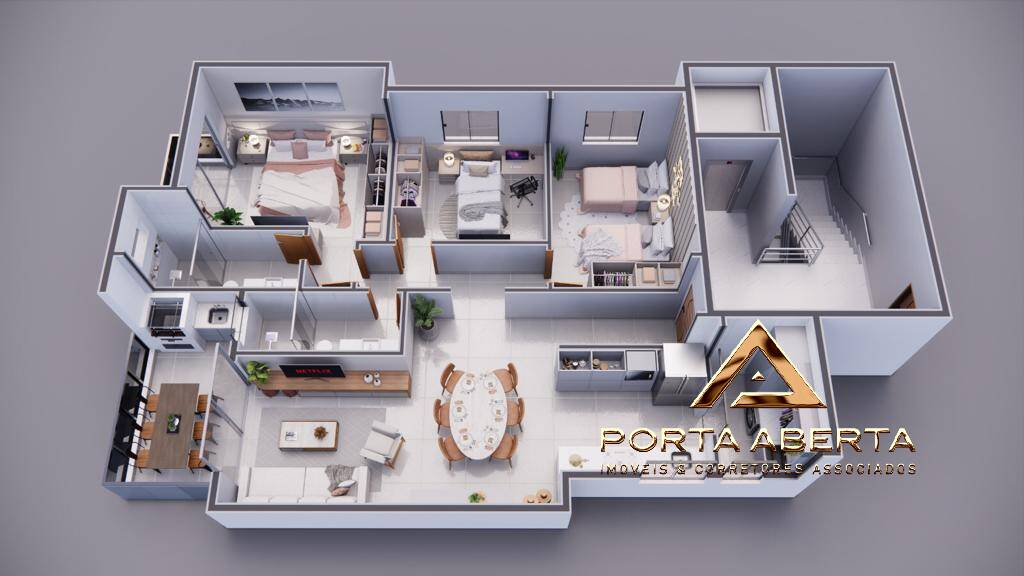 Apartamento à venda com 3 quartos, 215m² - Foto 2