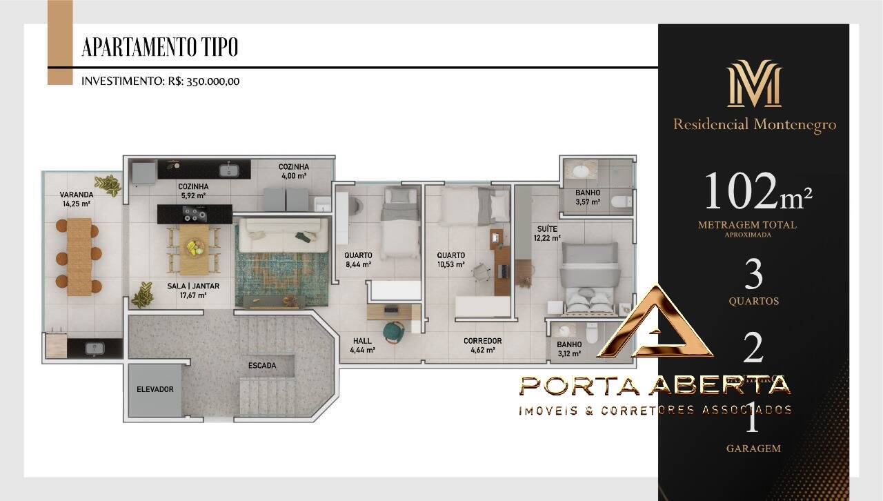 Apartamento à venda com 3 quartos, 180m² - Foto 12