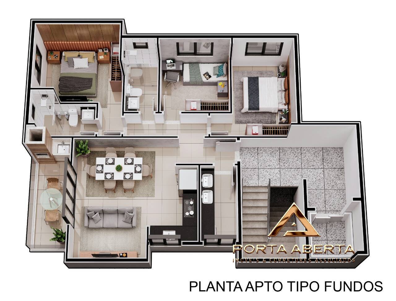 Apartamento à venda com 3 quartos, 160m² - Foto 4