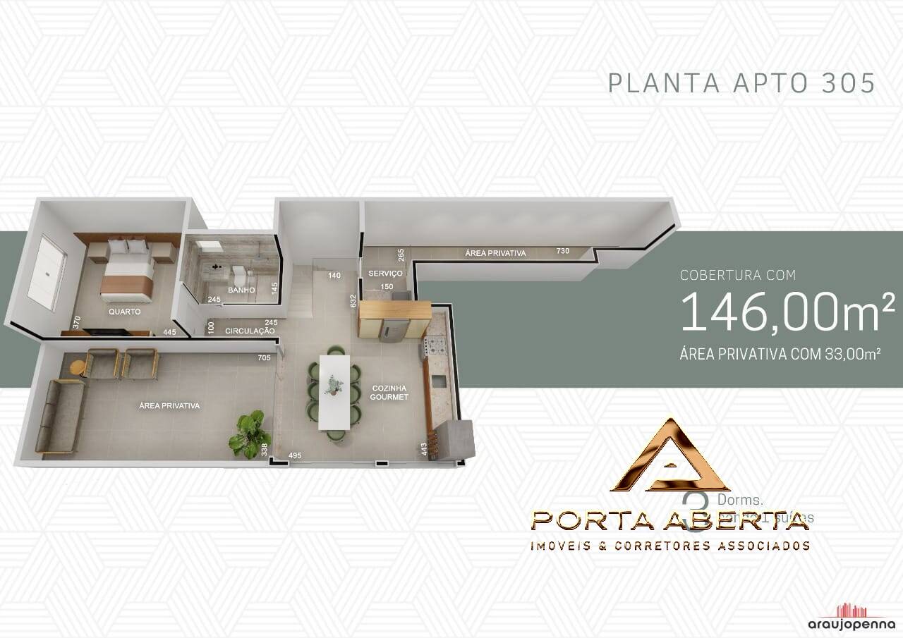 Apartamento à venda com 2 quartos, 146m² - Foto 15