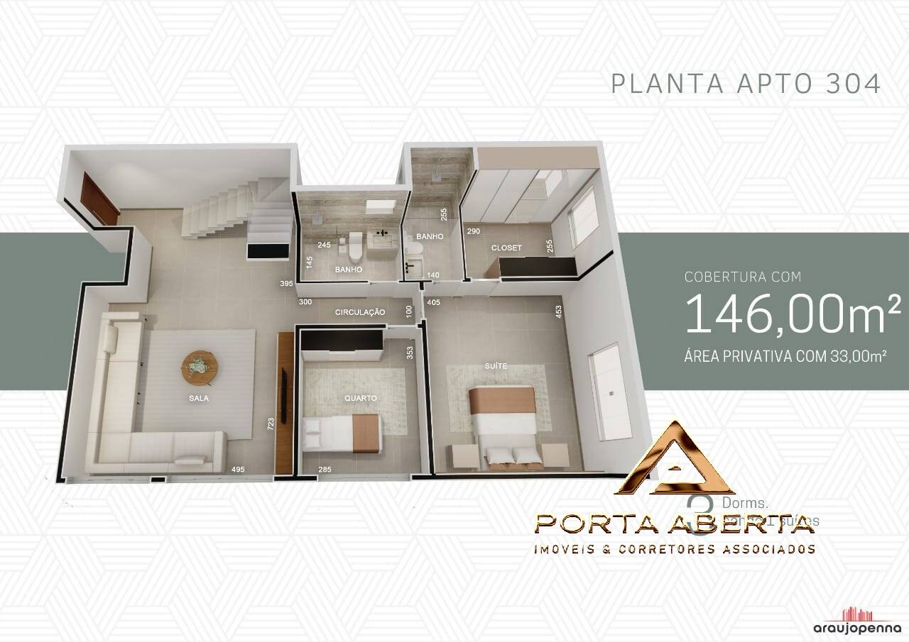 Apartamento à venda com 2 quartos, 146m² - Foto 16