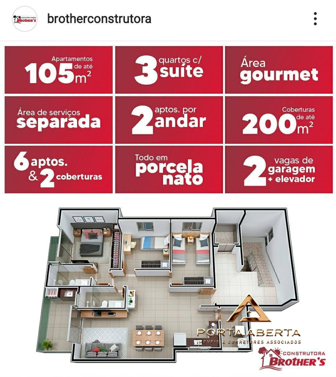 Apartamento à venda com 3 quartos, 105m² - Foto 4