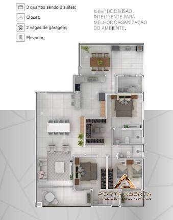 Apartamento à venda com 3 quartos, 144m² - Foto 5