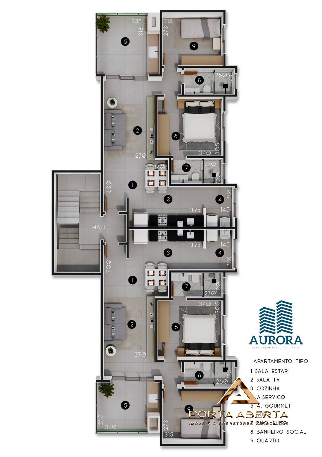 Apartamento à venda com 3 quartos, 33m² - Foto 2