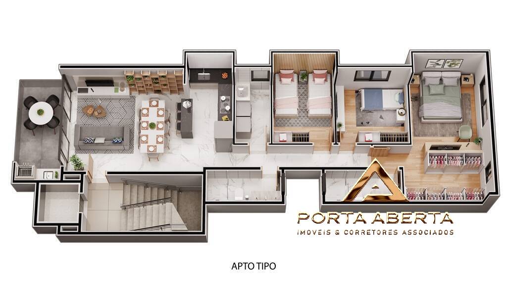 Apartamento à venda com 3 quartos, 107m² - Foto 4