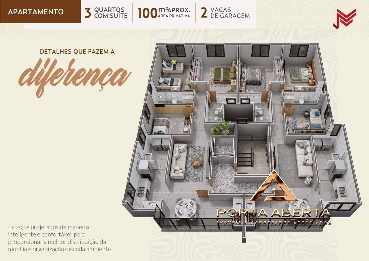 Apartamento à venda com 3 quartos, 100m² - Foto 4