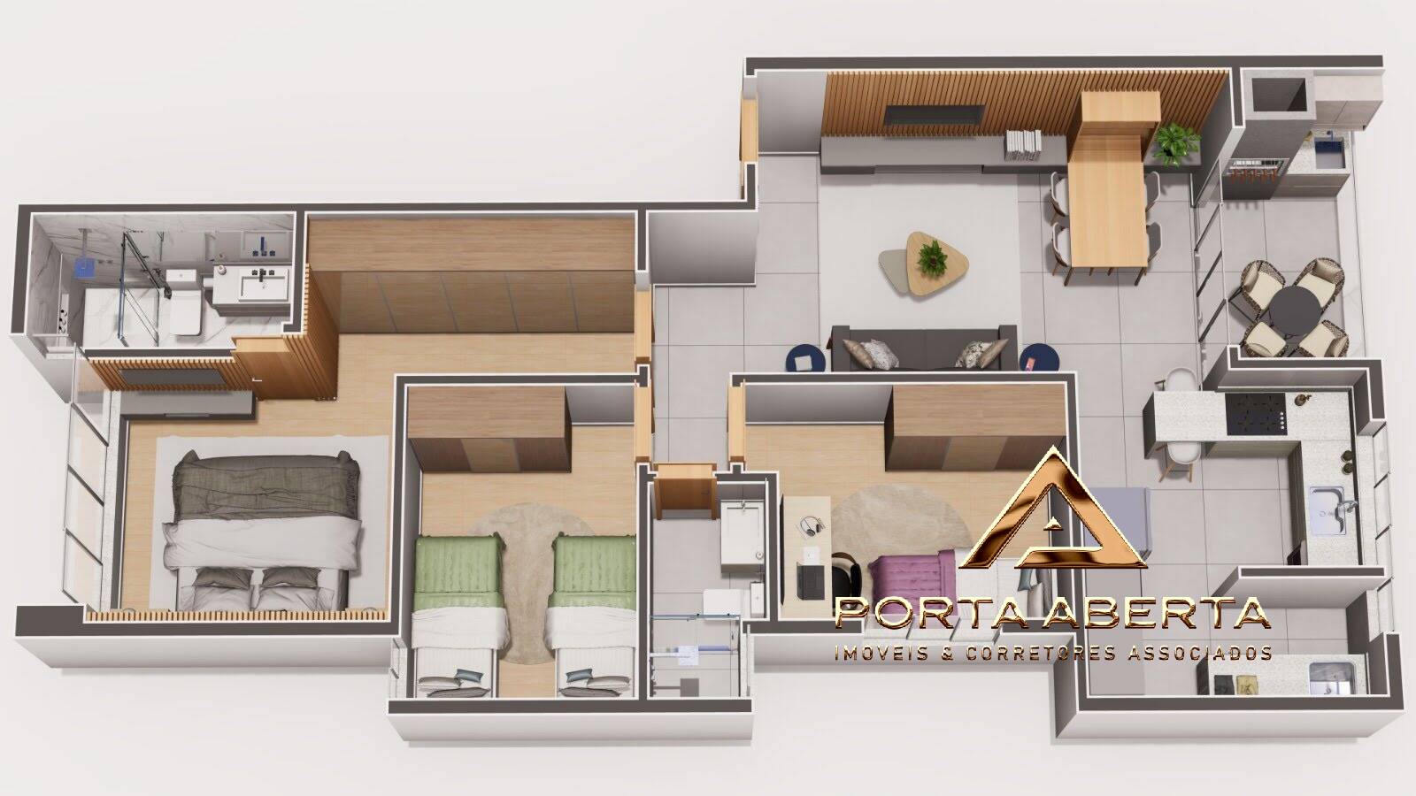 Apartamento à venda com 3 quartos, 104m² - Foto 2